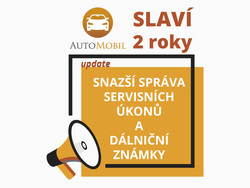 Aplikace AutoMobil slaví 2 roky! Na oslavu dostala balíček drobných vylepšení